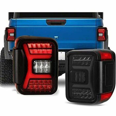 WINJET NG0669BSSQ Smoke LED Sequential Tail Lights for 2019-Renegade 2020 Jeep Gladiator WNJ-NG0669BSSQ